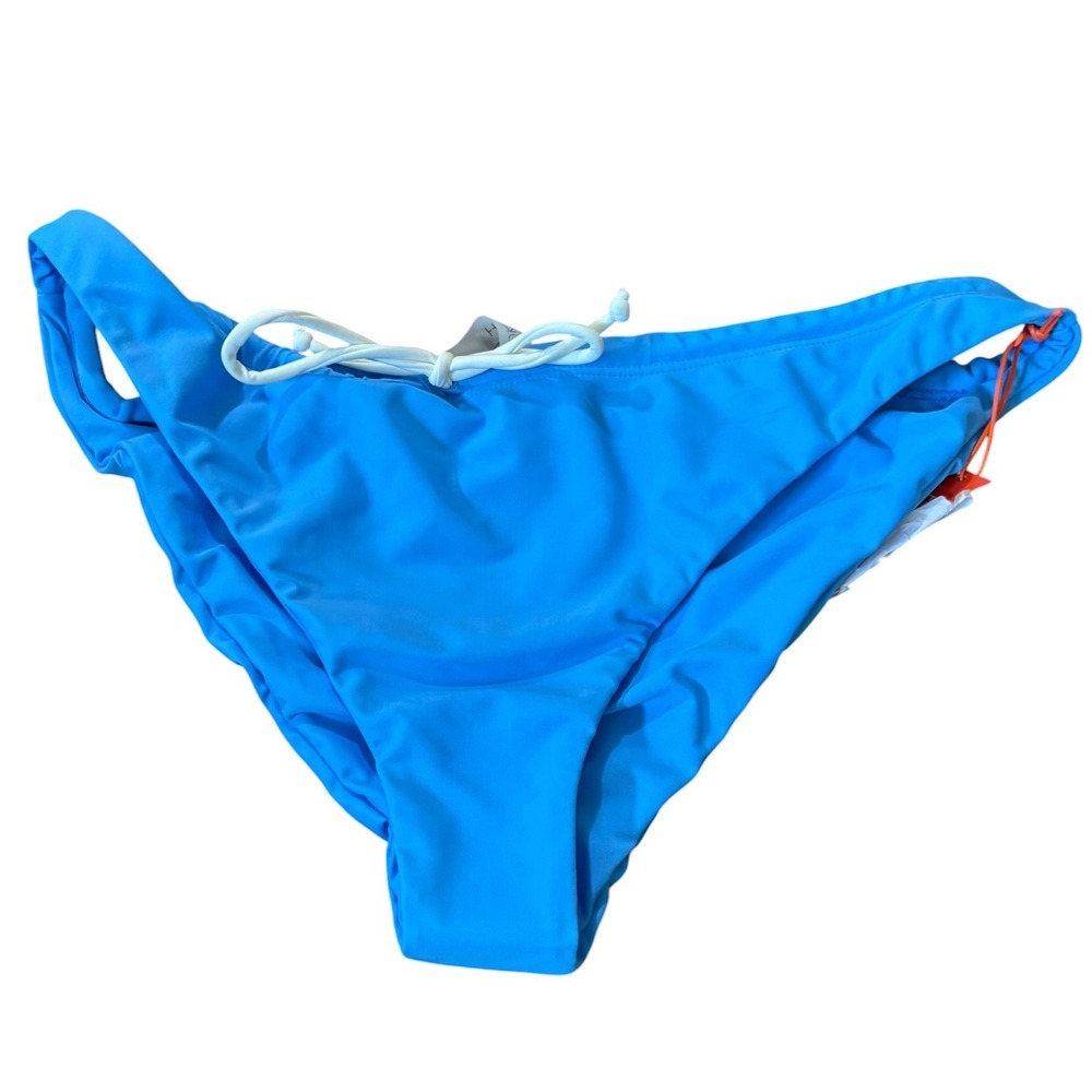 OOKIOH Monaco Bikini Bottom Blue Recycled High Cut Swim Sustainable Eco-friendly